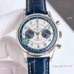 BLS Breitling Premier 7750 Chronograph Automatic Watch White-Blue 42mm